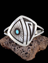 Native American Sterling Silver Turquoise Cuff Bracelet