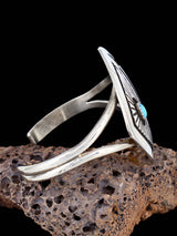 Native American Sterling Silver Turquoise Cuff Bracelet