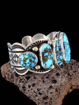 Native Sterling Jewelry Kingman Turquoise Cuff Bracelet