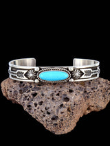 Pulsera de puño turquesa Natural Golden Hill de joyería nativa americana