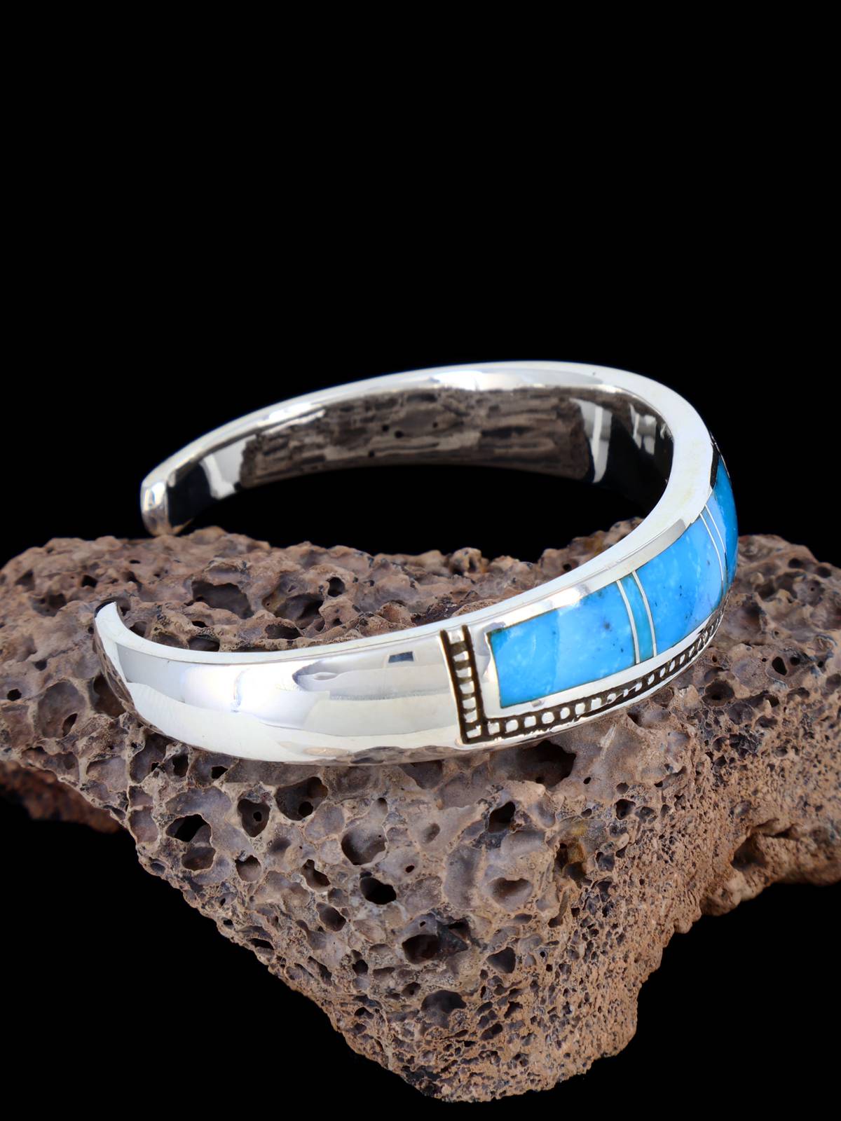 Native American Turquoise Mosaic Inlay Bracelet