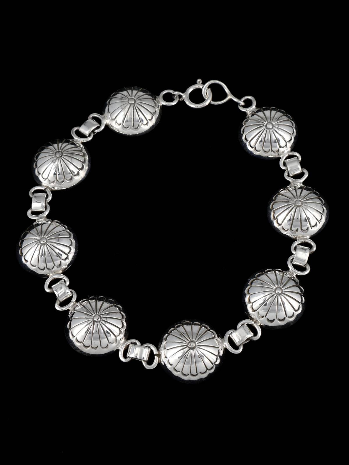 Native American Sterling Silver Link Bracelet – PuebloDirect.com