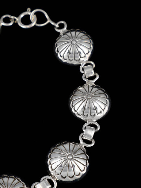 Native American Sterling Silver Link Bracelet