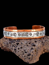 Navajo Sterling Silver and Copper Cuff Bracelet - PuebloDirect.com