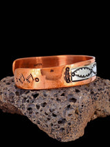 Navajo Sterling Silver and Copper Cuff Bracelet