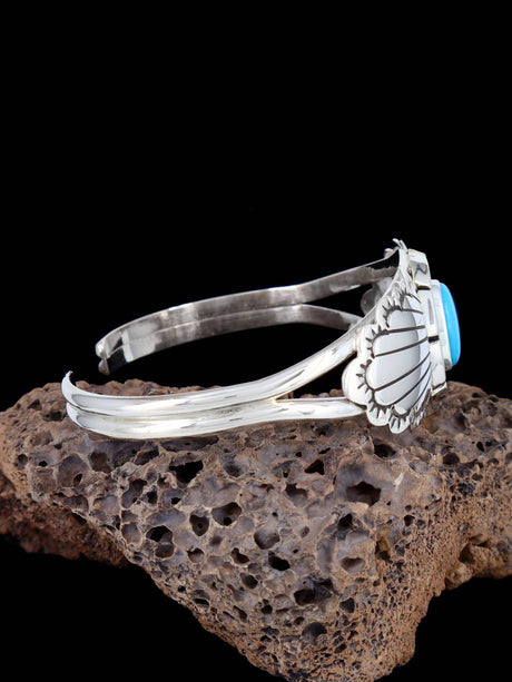Navajo Sterling Silver Turquoise Cuff Bracelet