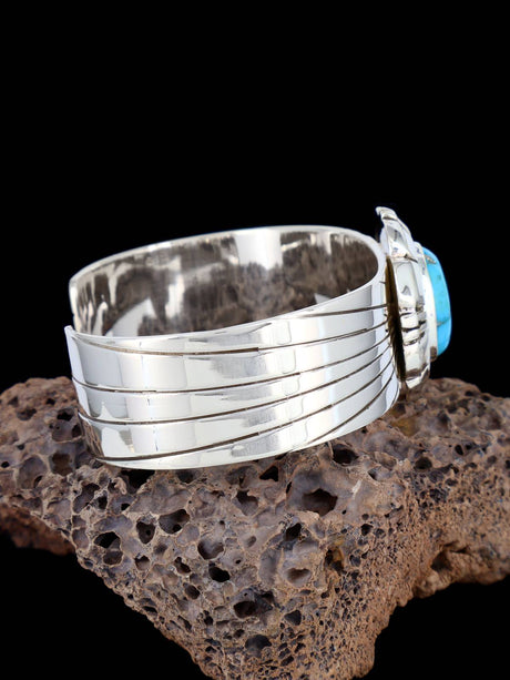 Navajo Sterling Silver Turquoise Cuff Bracelet