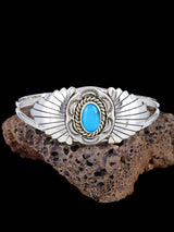 Navajo Sterling Silver Turquoise Cuff Bracelet