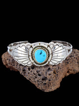 Navajo Sterling Silver Turquoise Cuff Bracelet