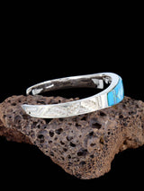 Bracelet incrusté de ciel nocturne en argent sterling Navajo