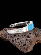 Bracelet incrusté de ciel nocturne en argent sterling Navajo