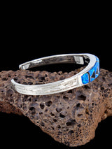 Bracelet incrusté de ciel nocturne en argent sterling Navajo