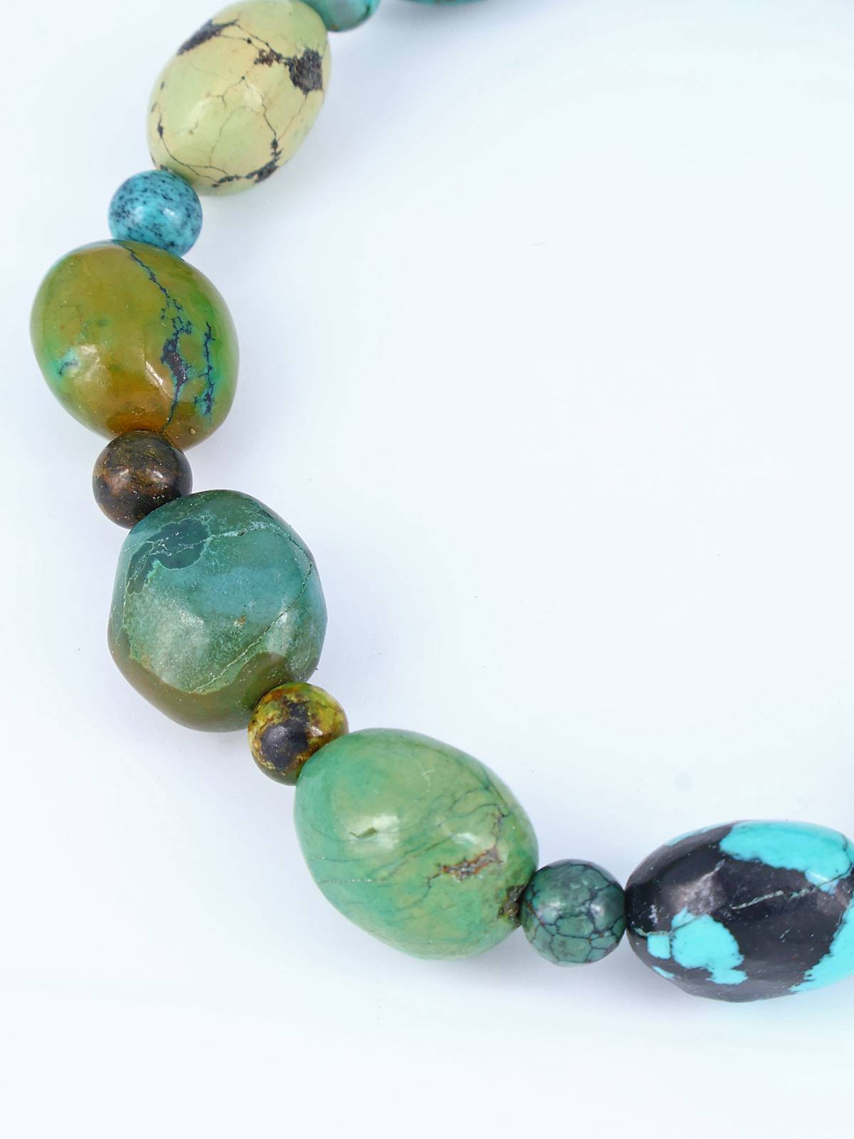 Navajo Cloud Mountain Turquoise Stretch Bracelet
