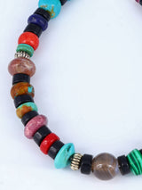 Pulsera de cuentas de una sola hebra con múltiples piedras