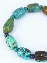 Navajo Cloud Mountain Turquoise Stretch Bracelet