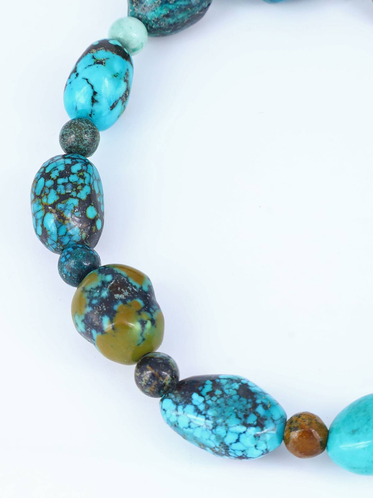 Navajo Cloud Mountain Turquoise Stretch Bracelet