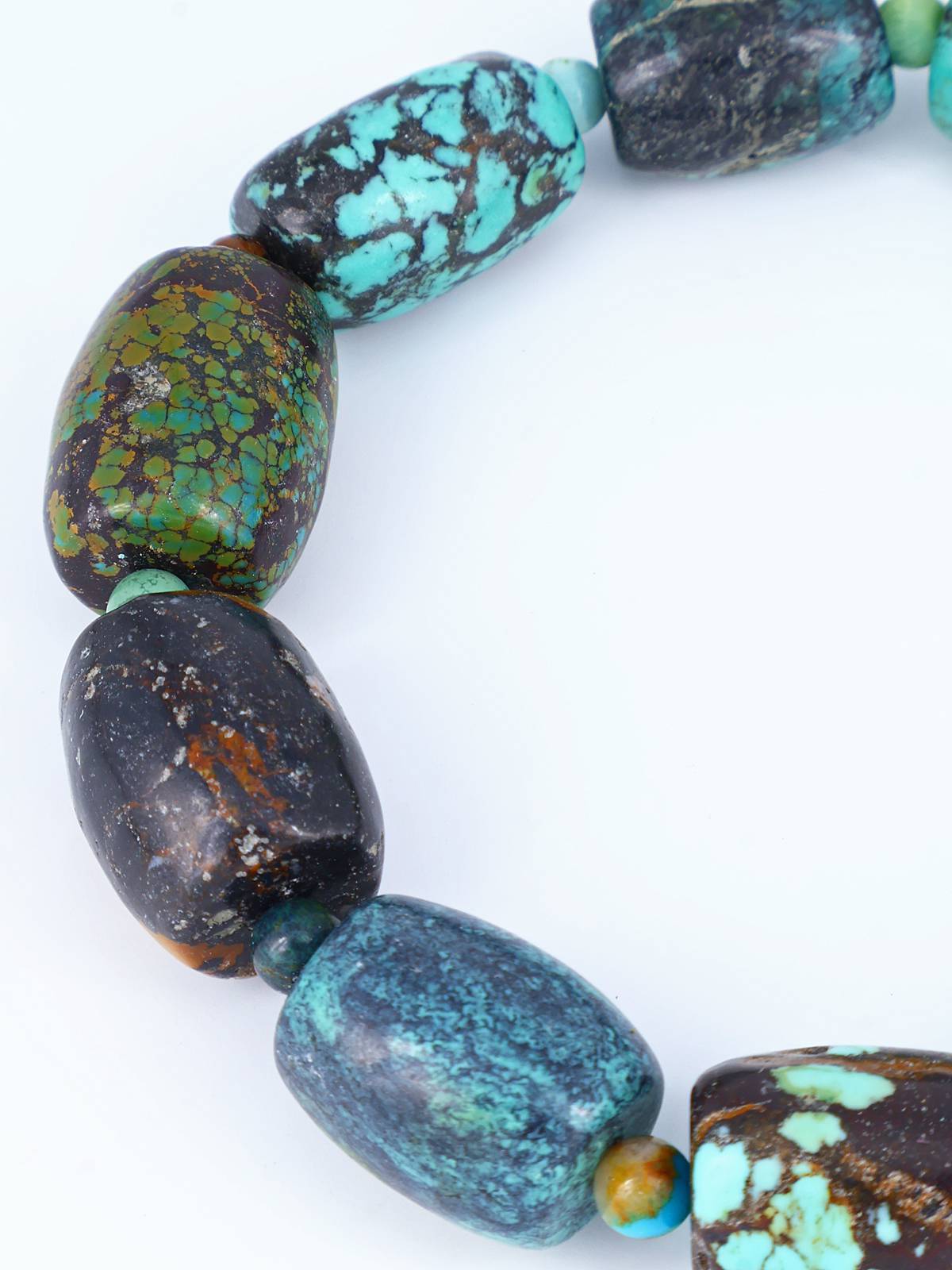 Navajo Cloud Mountain Turquoise Stretch Bracelet