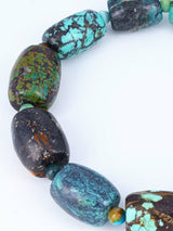 Navajo Cloud Mountain Turquoise Stretch Bracelet