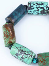 Navajo Cloud Mountain Turquoise Stretch Bracelet