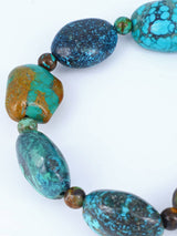 Navajo Cloud Mountain Turquoise Stretch Bracelet