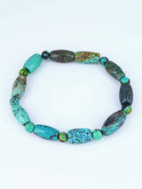 Navajo Cloud Mountain Turquoise Stretch Bracelet