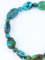 Navajo Cloud Mountain Turquoise Stretch Bracelet