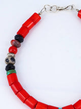 Pulsera de cuentas de una sola hebra con múltiples piedras