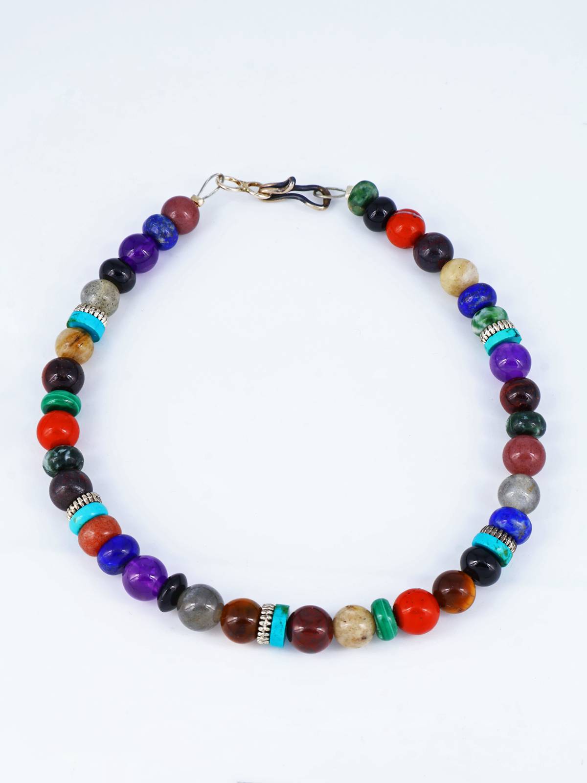 Bracelet de perles à brin unique multi-pierres
