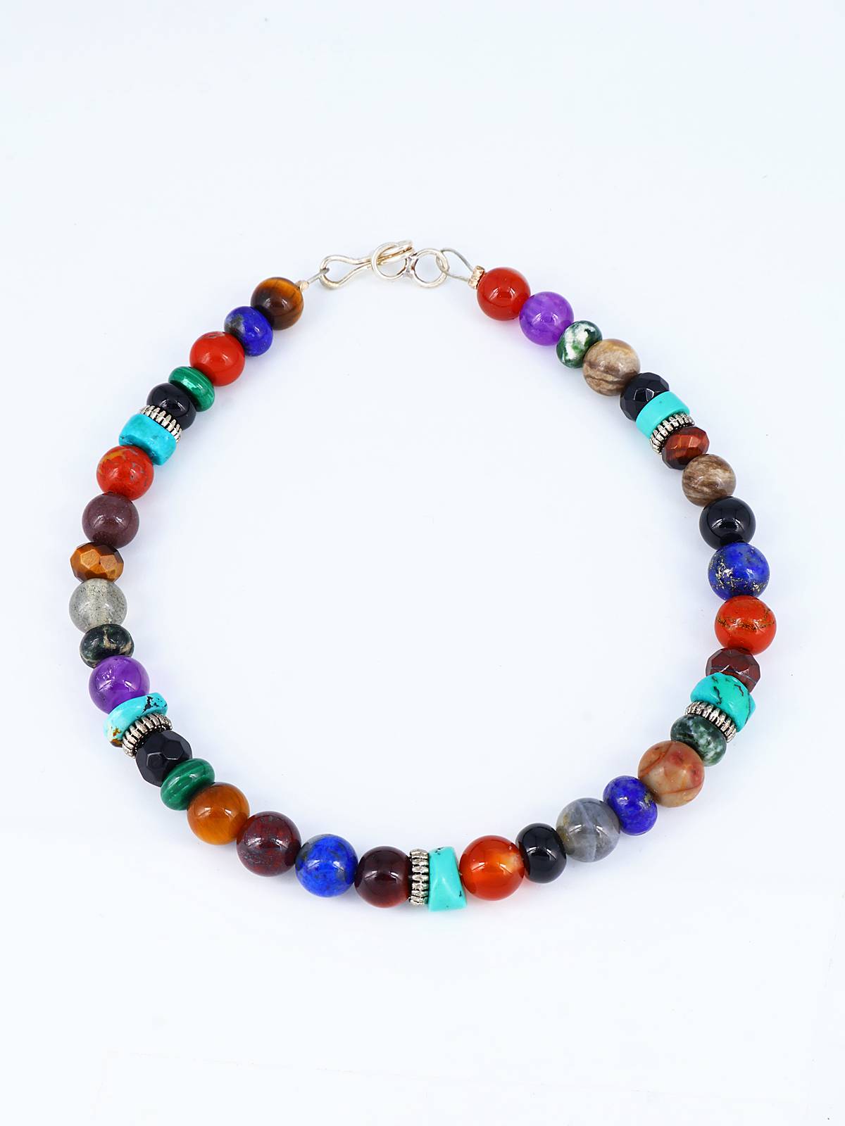 Navajo Multi Stone Single Strand Beaded Bracelet