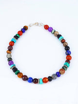 Navajo Multi Stone Single Strand Beaded Bracelet