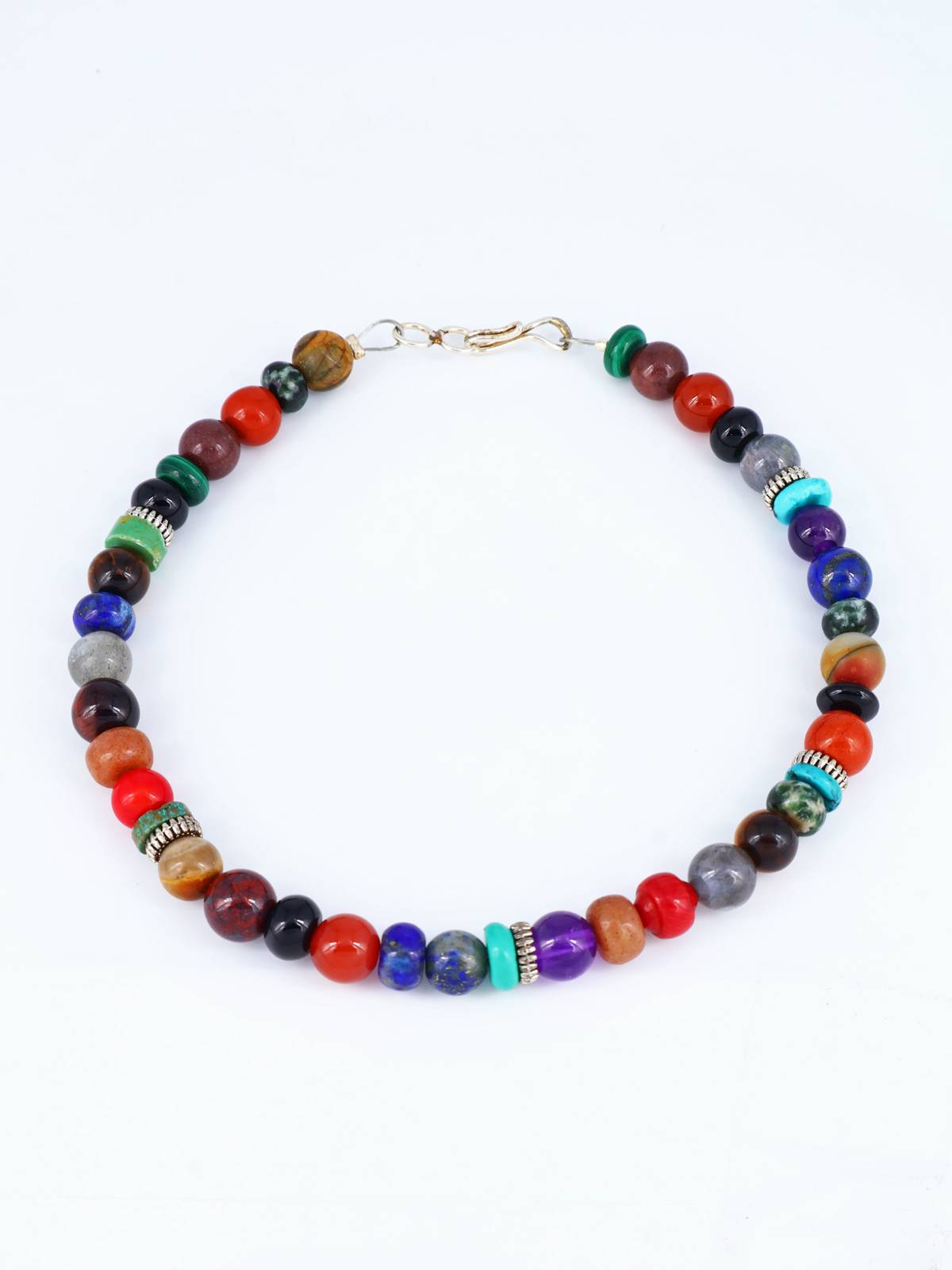 Navajo Multi Stone Single Strand Beaded Bracelet