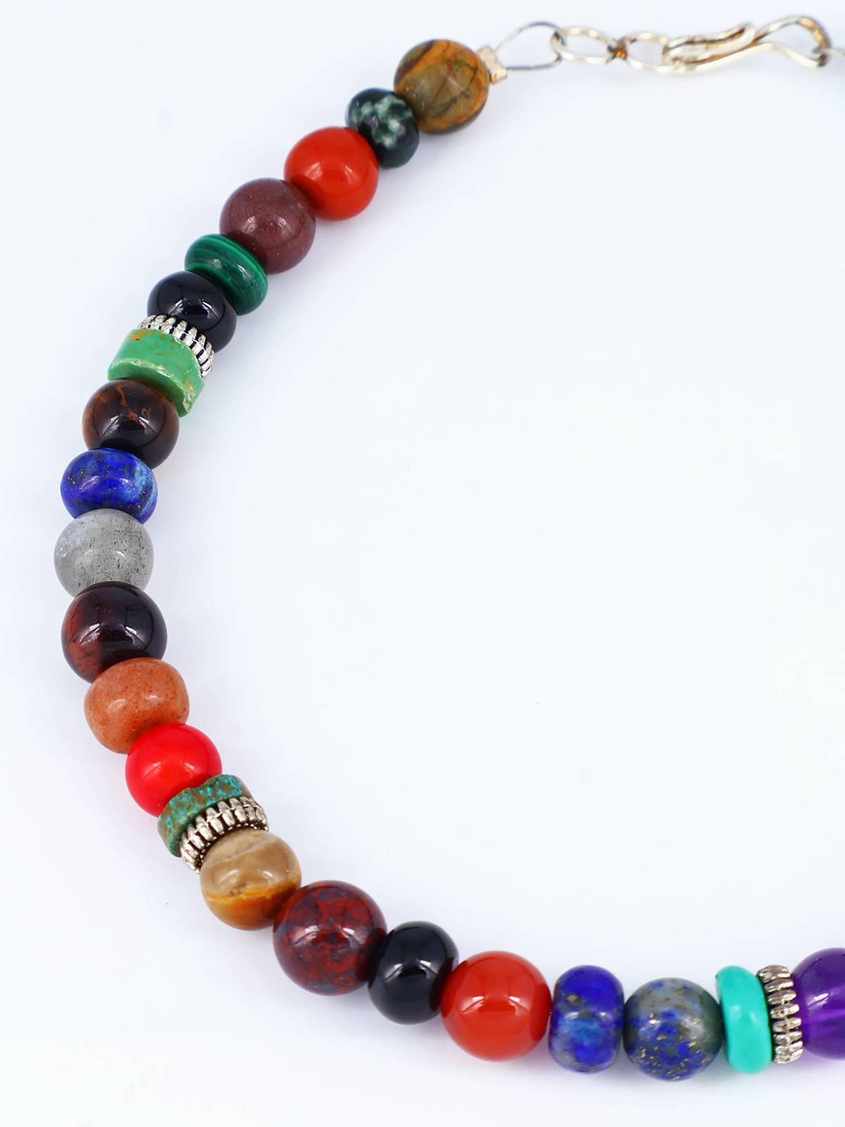 Navajo Multi Stone Single Strand Beaded Bracelet