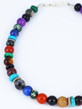 Navajo Multi Stone Single Strand Beaded Bracelet