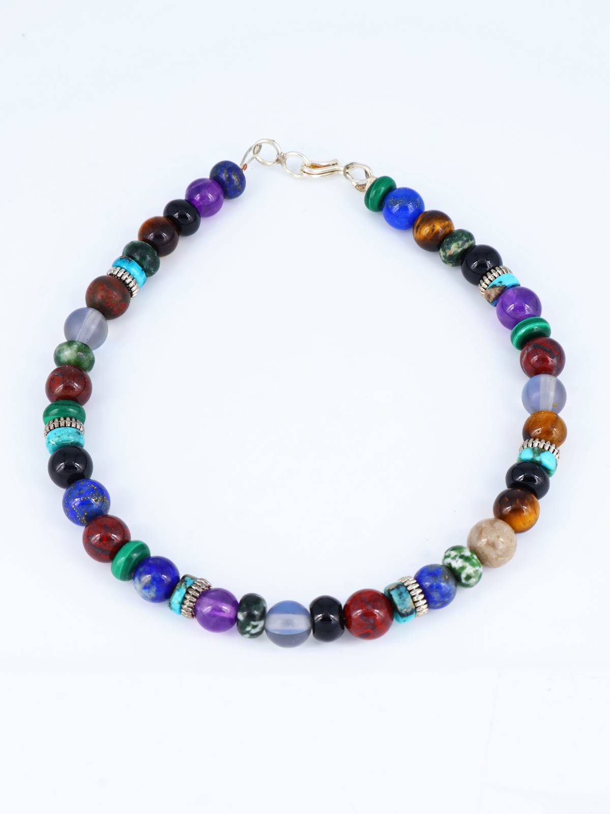 Bracelet de perles à brin unique multi-pierres