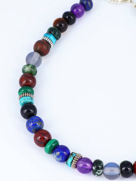 Navajo Multi Stone Single Strand Beaded Bracelet