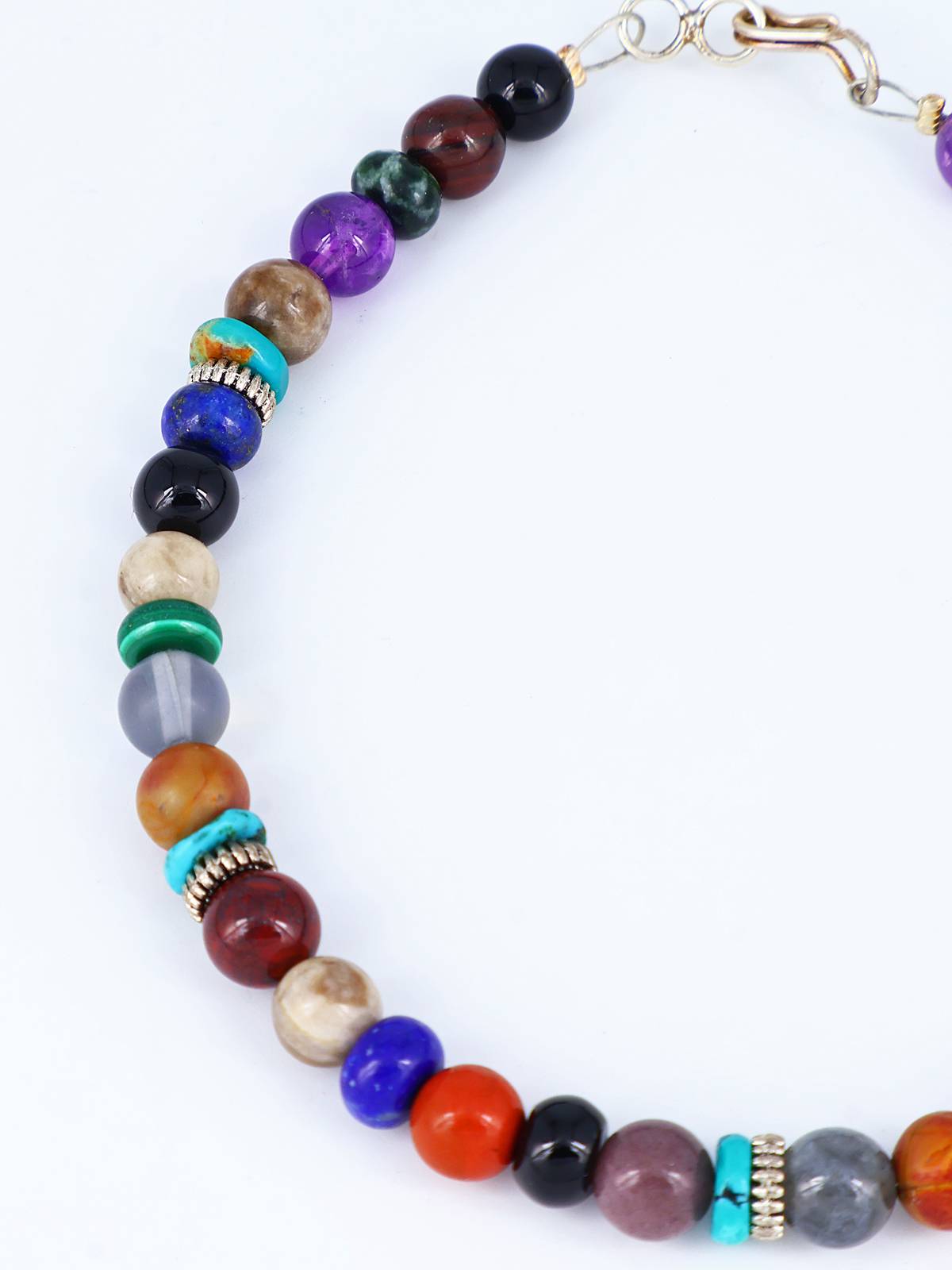 Navajo Multi Stone Single Strand Beaded Bracelet