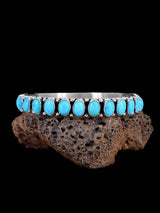 Pulsera de plata de ley con forma de caballo de narrador nativo americano