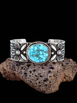 Navajo Jewelry Bracelet en argent sterling Dry Creek Turquoise Thunderbird