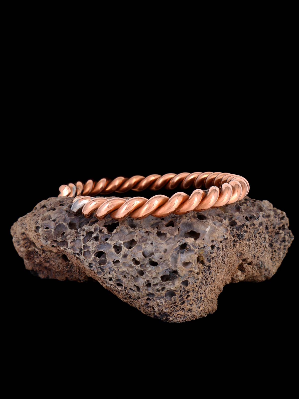 Native American Jewelry Braided Copper Cuff Bracelet