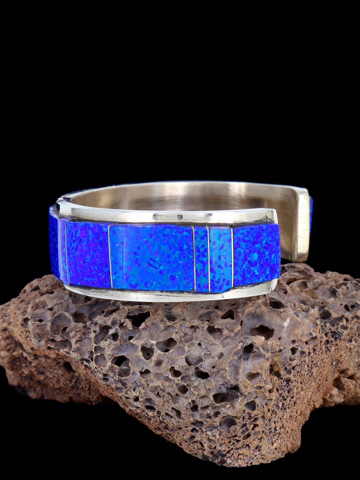 Brazalete con incrustaciones de adoquines turquesa indio nativo americano