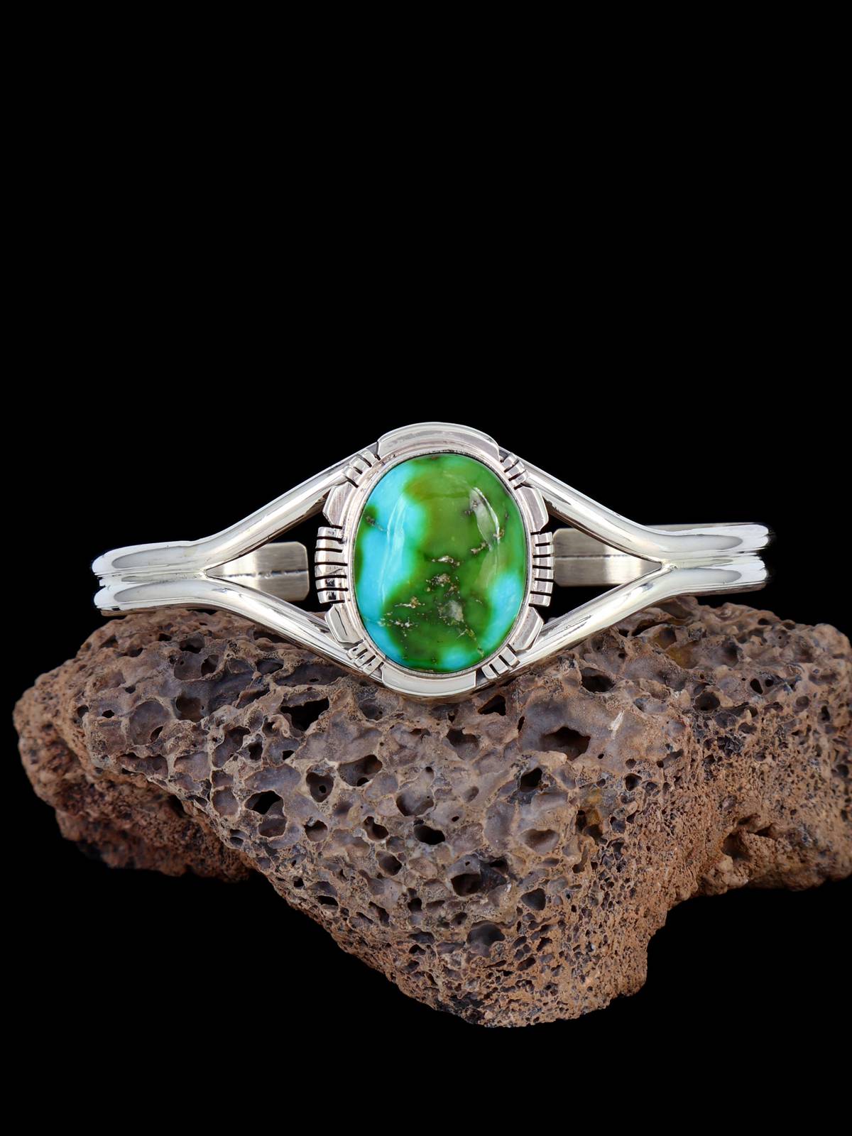 Native American Jewelry Sonoran Gold Turquoise Cuff Bracelet