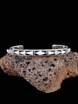Native American Jewelry White Buffalo Inlay Cuff Bracelet