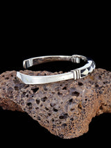 Native American Jewelry White Buffalo Inlay Cuff Bracelet