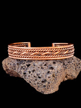 Native American Jewelry Copper Rope Cuff Bracelet