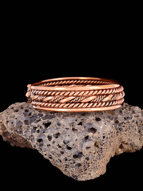 Native American Jewelry Copper Rope Cuff Bracelet