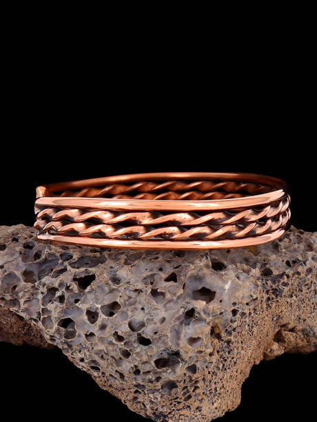 Native American Jewelry Copper Rope Cuff Bracelet