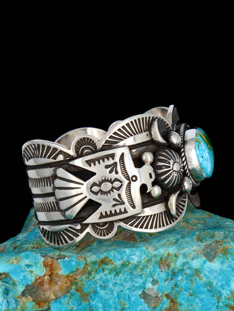 Native American Jewelry Sonoran Gold Turquoise Cuff Bracelet