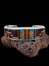 Pulsera con incrustaciones de adoquines turquesas #8 de nativos americanos