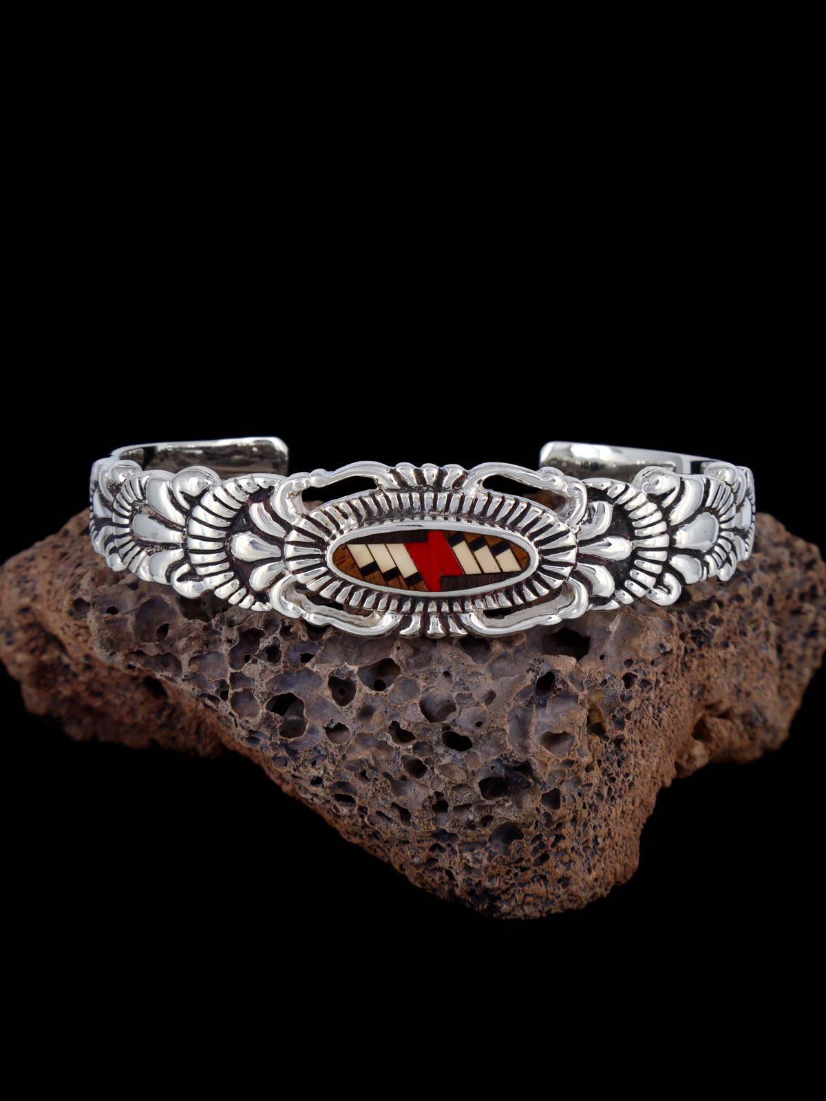Pulsera con incrustaciones de adoquines turquesas #8 de nativos americanos