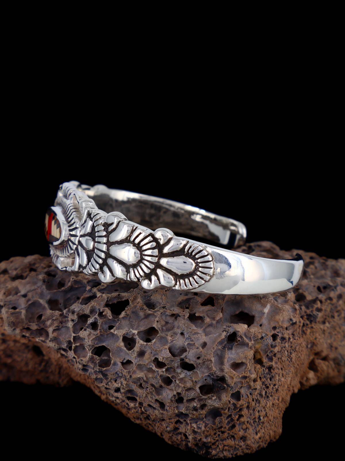 Pulsera con incrustaciones de adoquines turquesas #8 de nativos americanos